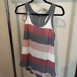 Express tank with zipper back detail NWT